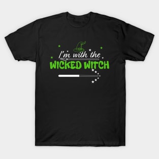 I'm With The Wicked Witch Halloween Costume For Witch Fan T-Shirt